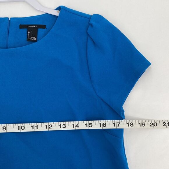 Forever 21 Womens Round Neck Short Sleeve Keyhole Back Pullover Blouse Small - Picture 7 of 8